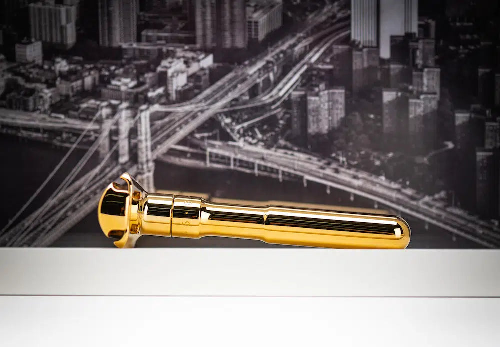 Safety razor on branded background