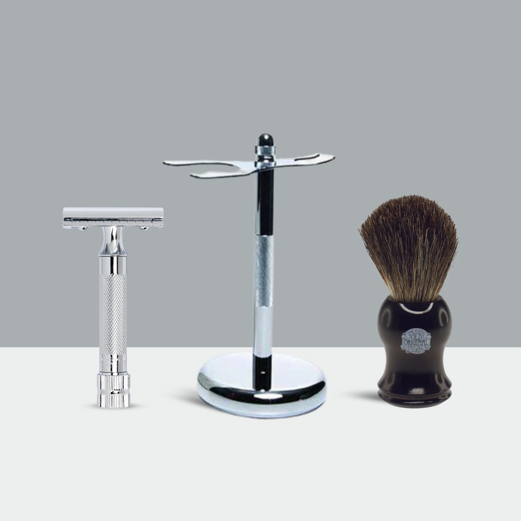 MERKUR 34C HD Double Edge Safety Razor with Extra Thick Handle & Strai ...