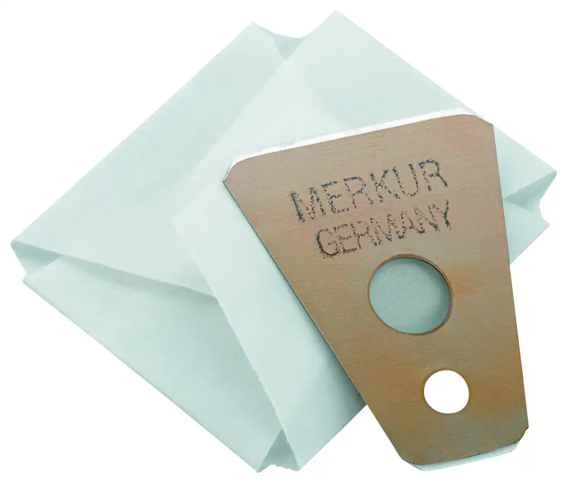 Safety razor on branded background