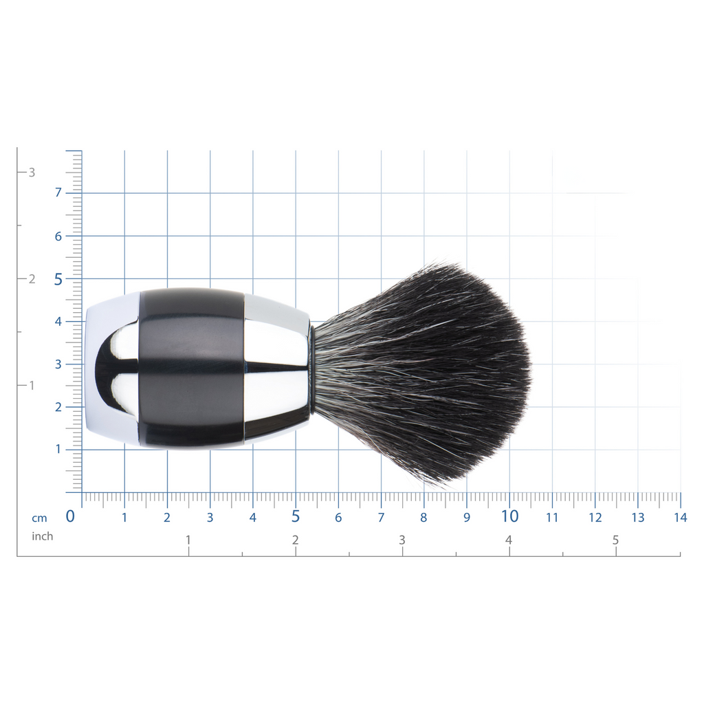 merkur black hair shaving brush 3